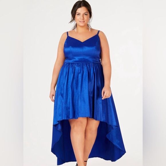 Women’s Spaghetti Strap Hi Low Dress by B Darlin Prom, Graduation, Wedding - Picture 1 of 4